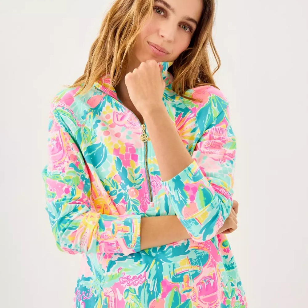 Lilly Pulitzer “Sunshine State” UPF50 Skipper Popover - Size Small